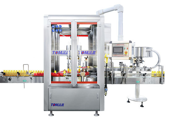 購入 6000BPH 6頭 ロータリーキャピングマシン 完全自動 オンライン製造