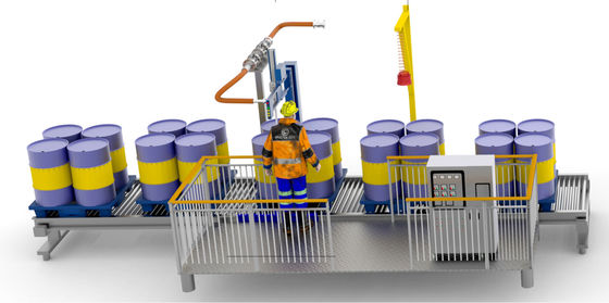 購入 一頭の潤滑剤の詰め機 200-1000KG 半自動重量詰め機 オンライン製造