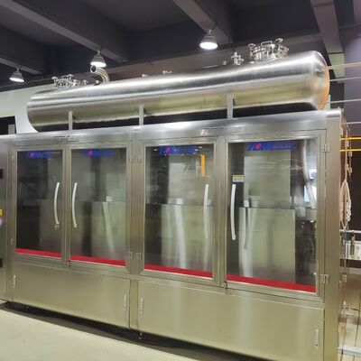 購入 コーティング溶剤補填ライン 完全自動制御 蓋とABBパレット化器 オンライン製造