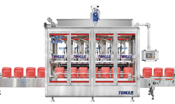 5L-30L 8ノズル 潤滑剤の詰め込み機械 PLC制御