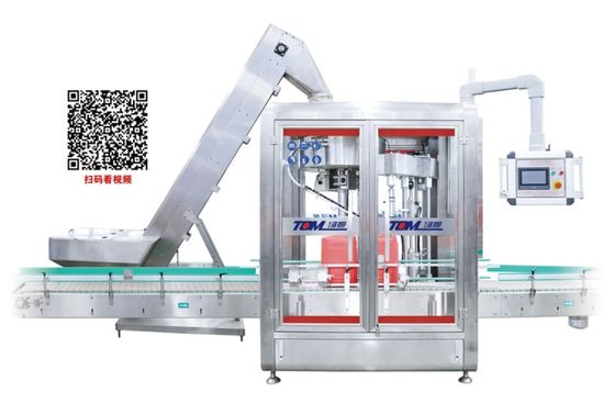 5-30KGの農薬または潤滑剤バケツのための完全自動キャピング/プレッシングマシン