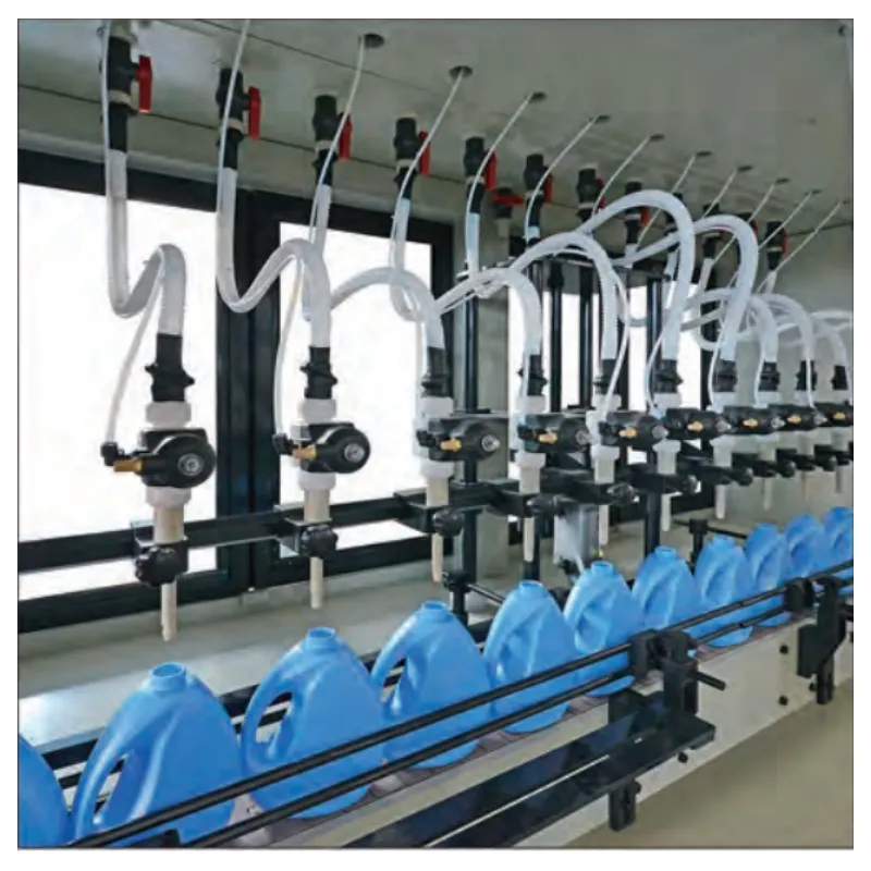 500ml-3000ml Anti Corrosion Non Metal Bleach Filling Capping Machine 3